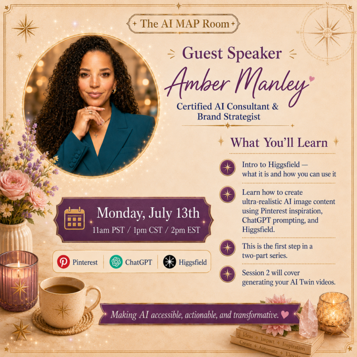 🎉 Coming Up This Monday: Guest Speaker Amber Manley!