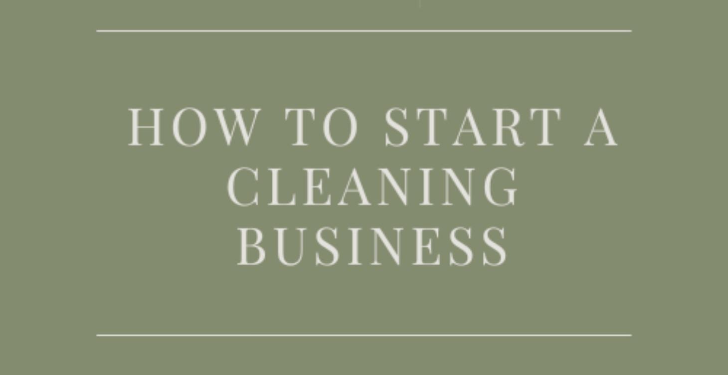 Start & Build a Successful Cleaning Business