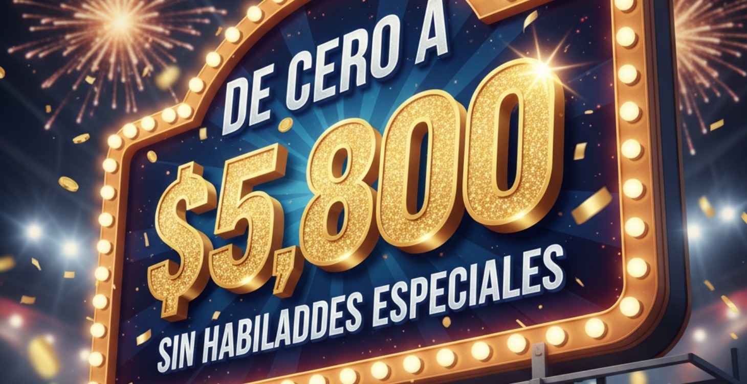De Cero a $5,800 Sin Habilidades Especiales