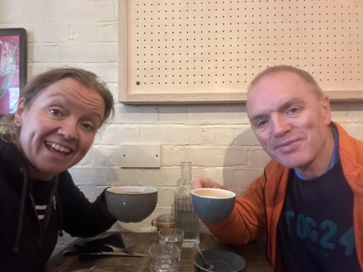 A great catch coffee ☕️ catch up 