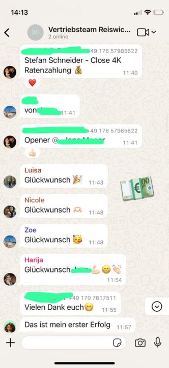 Teilnehmerin macht ihren ersten 4K close!