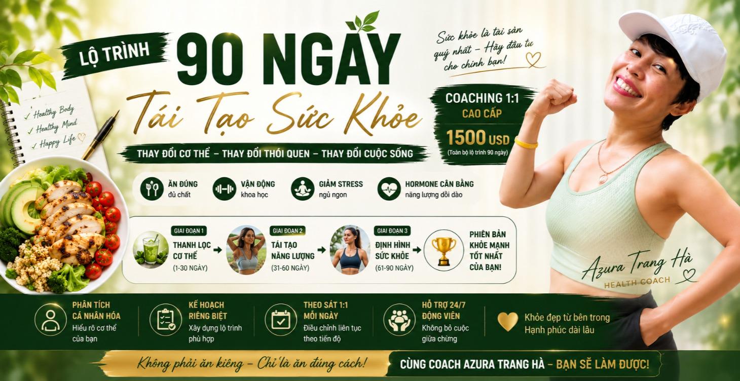 LỘ TRÌNH 90 NGÀY TÁI TẠO SỨC KHỎE TIM MẠCH