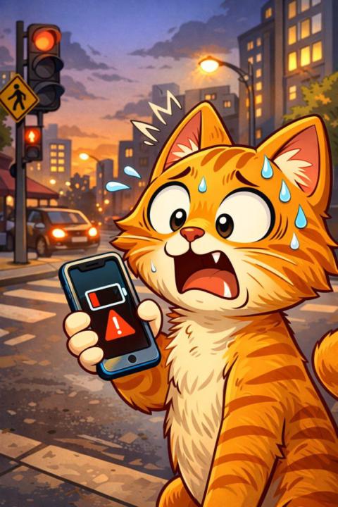 oh unterwegs und der Akku leer was nun?