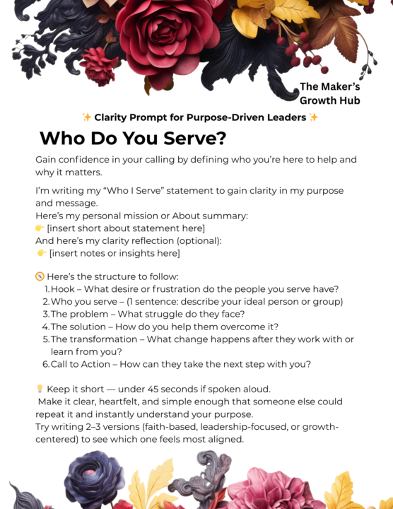 ✨ Who Do You Serve?