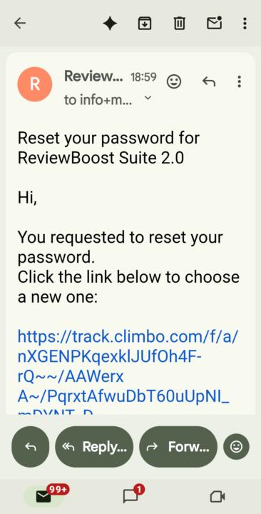 Reset Password 