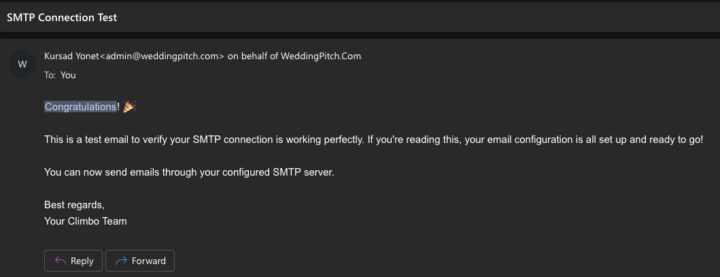 Finally My Smtp connected by Microsoft 365