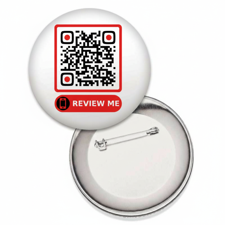 QRcode pin badge