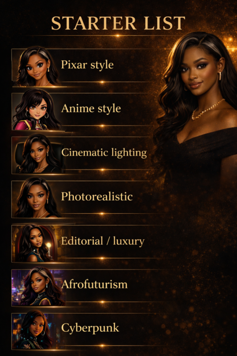  Welcome to the community 👑  If you’re here to level up your content, start here 👇🏽  These are the styles you NEED to know  💬 Drop “STYLE” and I’ll show you how to use them
