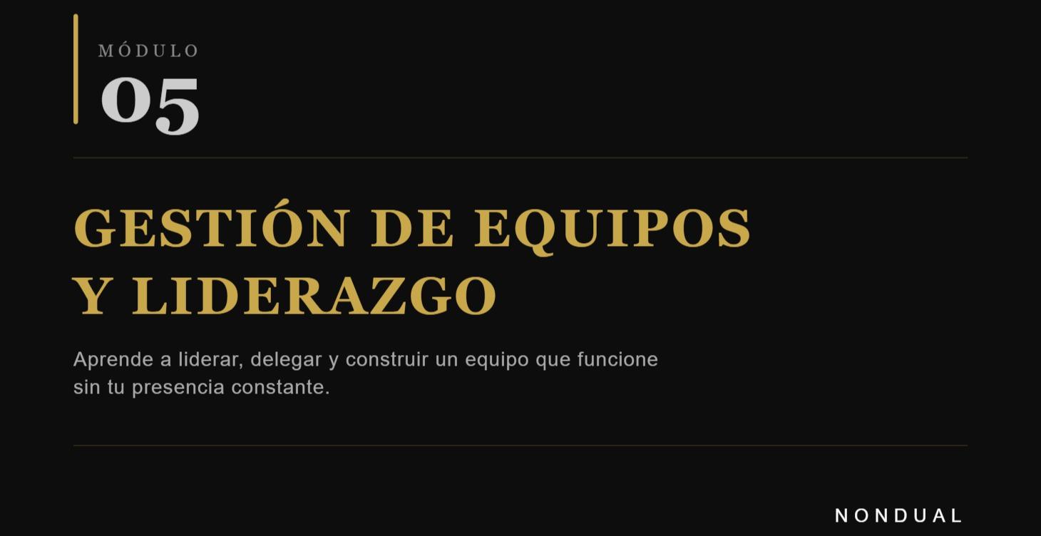 GESTION DE EQUIPOS Y LIDERAZGO