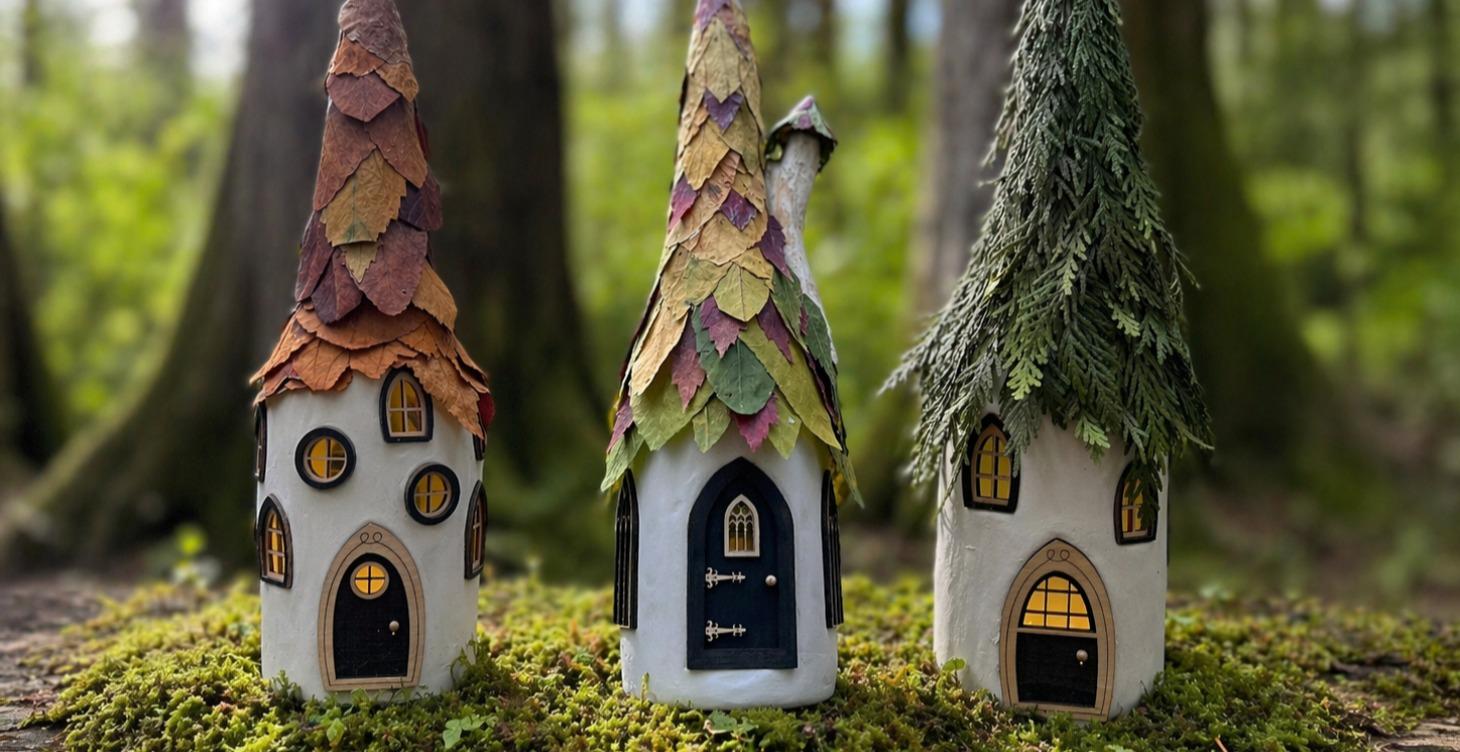 Challenge 12. - The Wine Bottle Fairy House
