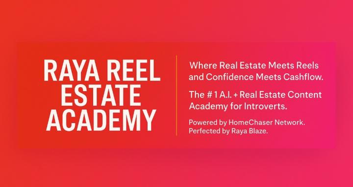 💥Raya REEL ESTATE AI ACADEMY