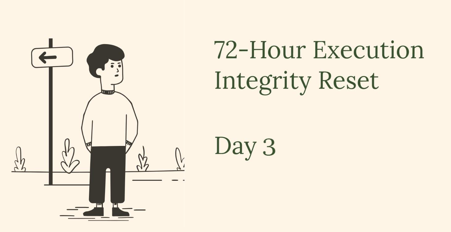 72-Hour Execution Integrity Reset
