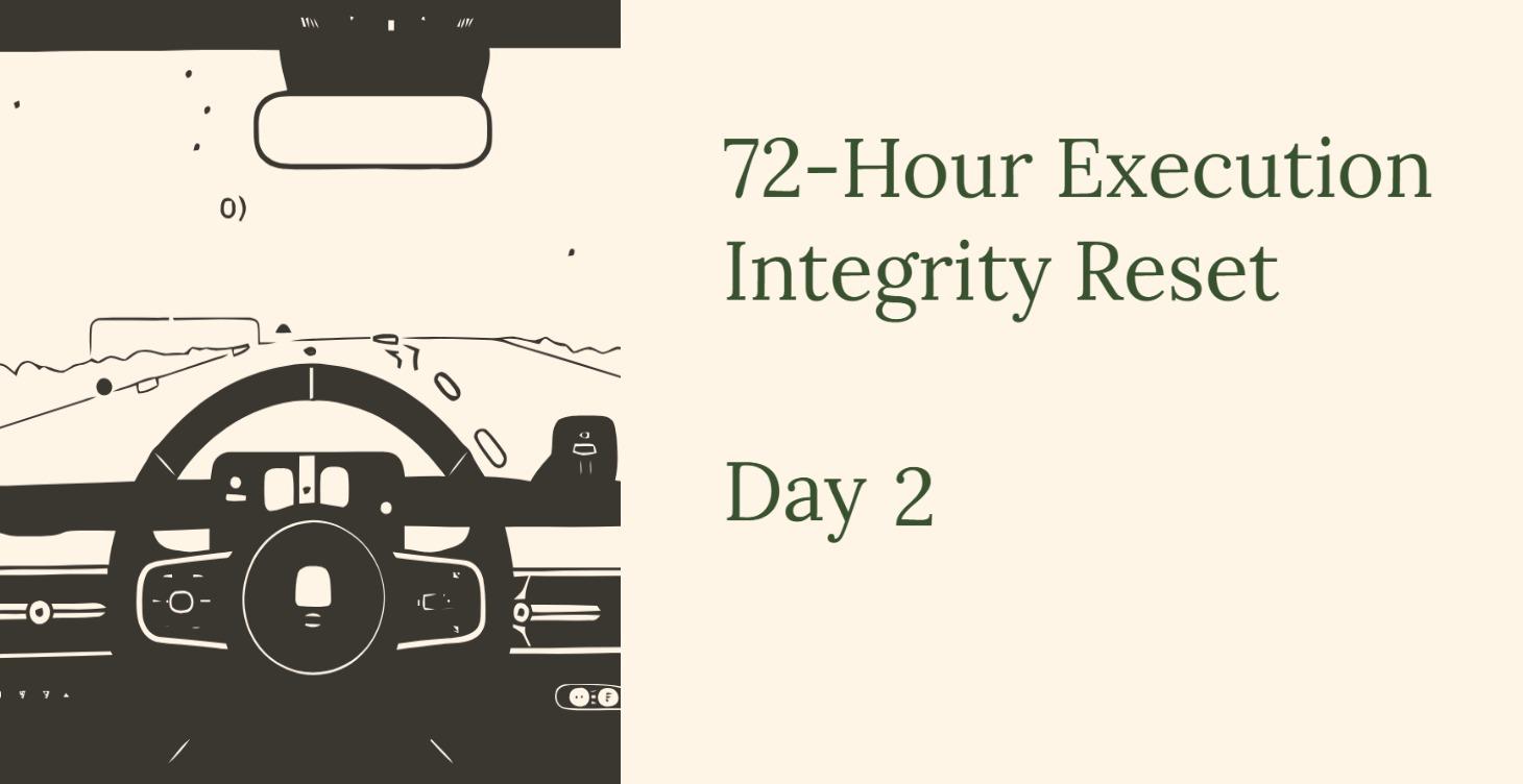 72-Hour Execution Integrity Reset