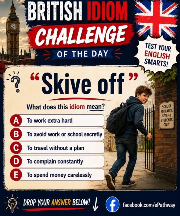 Idiom of the day 