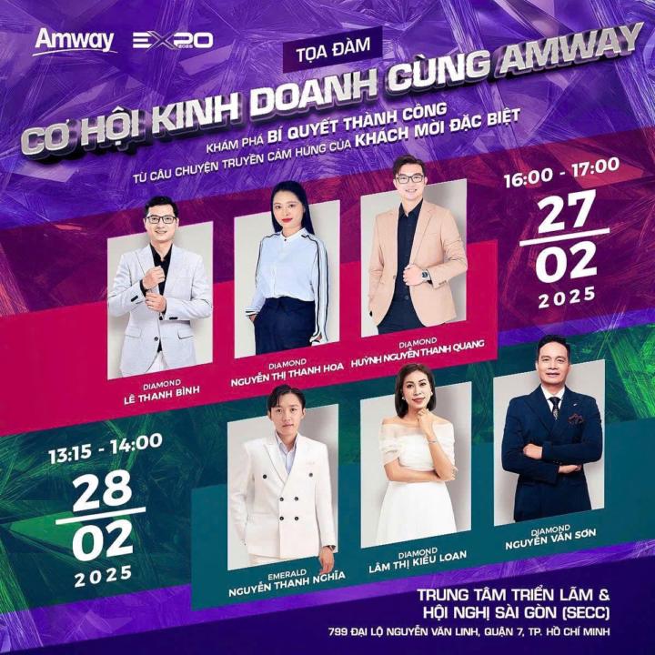 CƠ HỘI KINH DOANH CÙNG AMWAY – SỰ KIỆN KHÔNG THỂ BỎ LỠ!