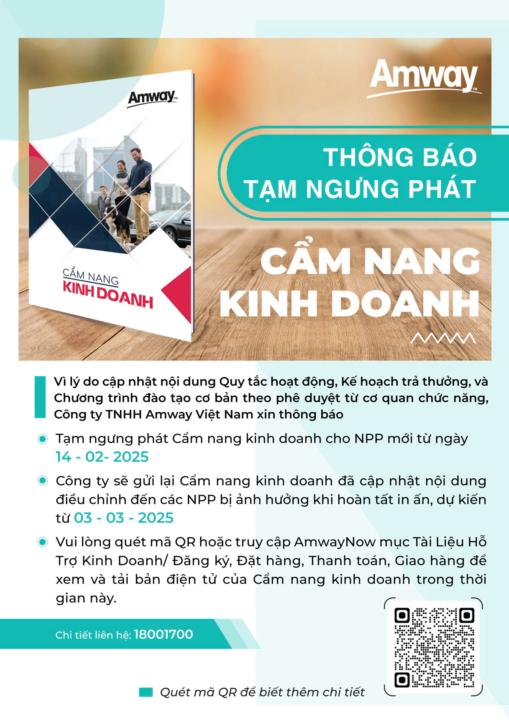  💥THÔNG BÁO TẠM NGƯNG PHÁT "CẨM NANG KINH DOANH" 💥