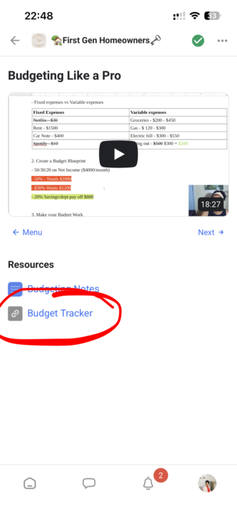 Free Budget Tracker