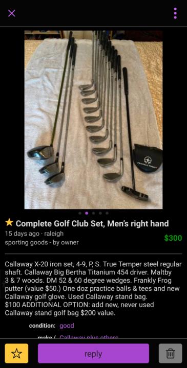 Looking at getting a used set of CG 
