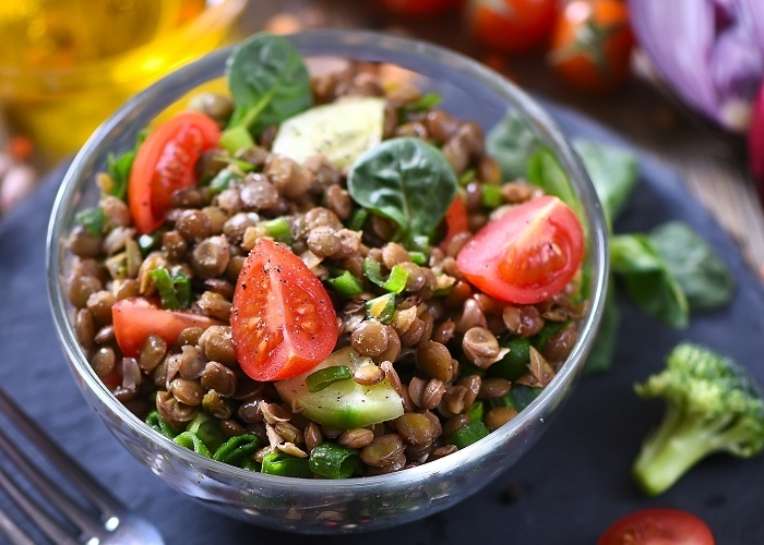 🍅 Ensalada mediterránea de lentejas
