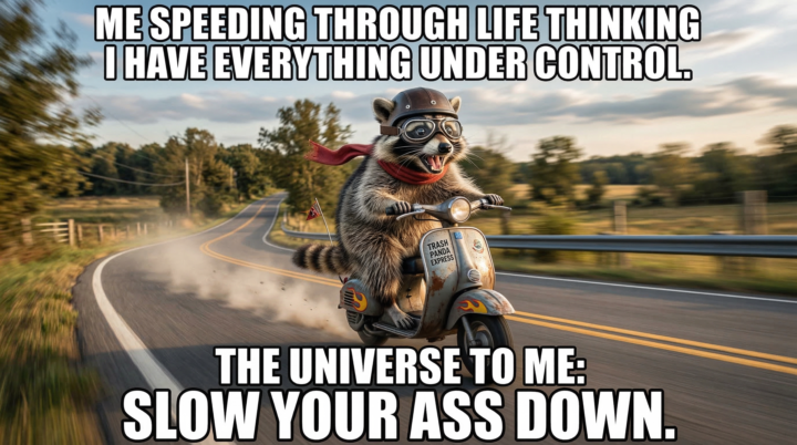 Meme: No Need to Rush Through Life