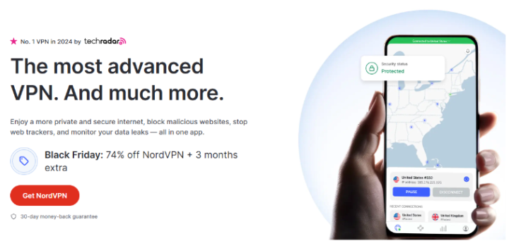 NordVPN Black Friday (2024) — Get 74% Off Deals