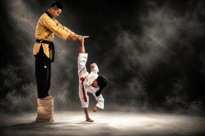 Amazing Side Kick Board Break.