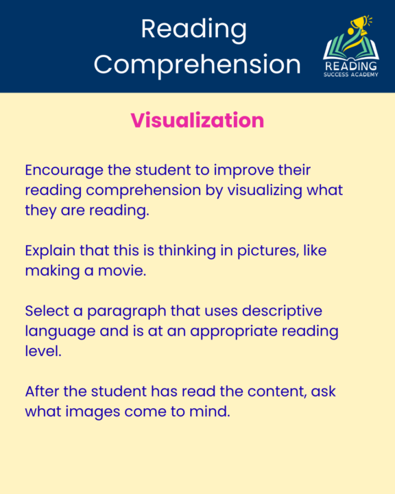 Improving Reading Comprehension-Visualization
