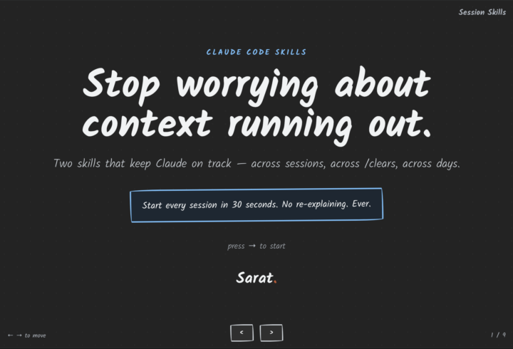 Stop re-explaining your project to Claude every session