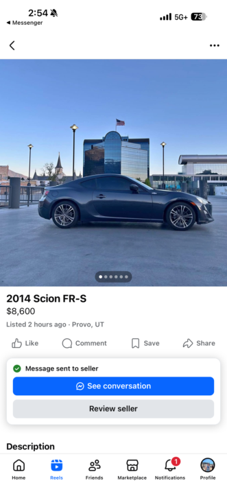 Scion FRS deal