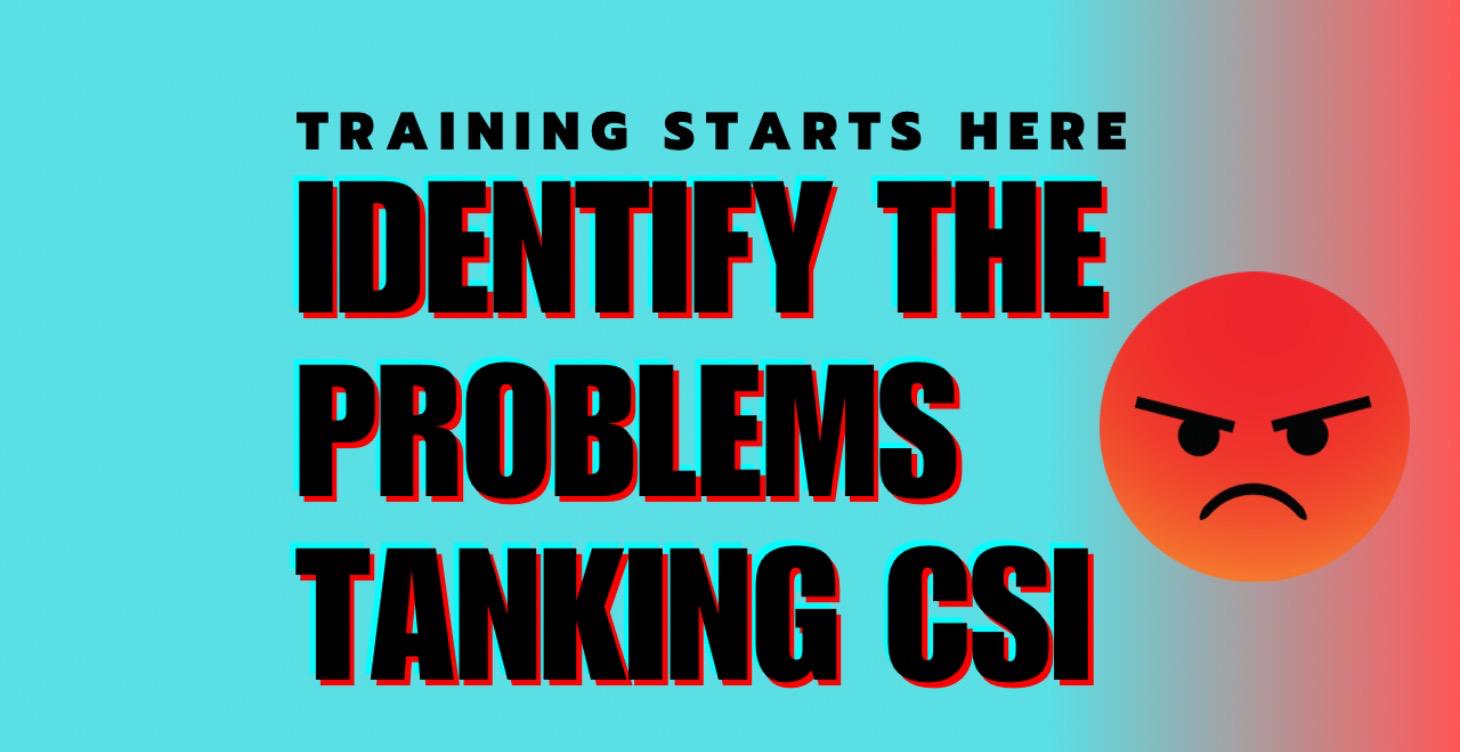 Identifying the problem areas