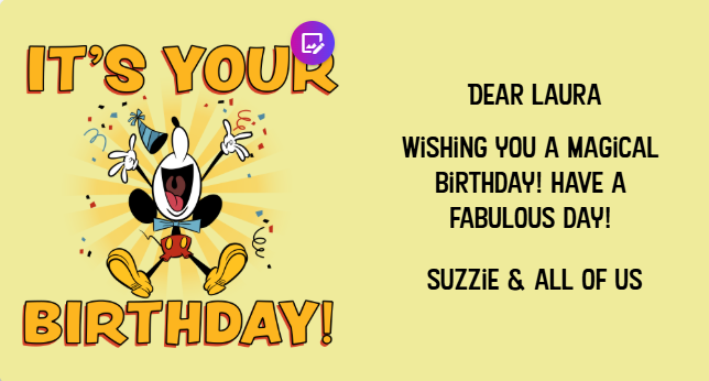 Woo Hoo Happy Birthday Laura🎂🙌