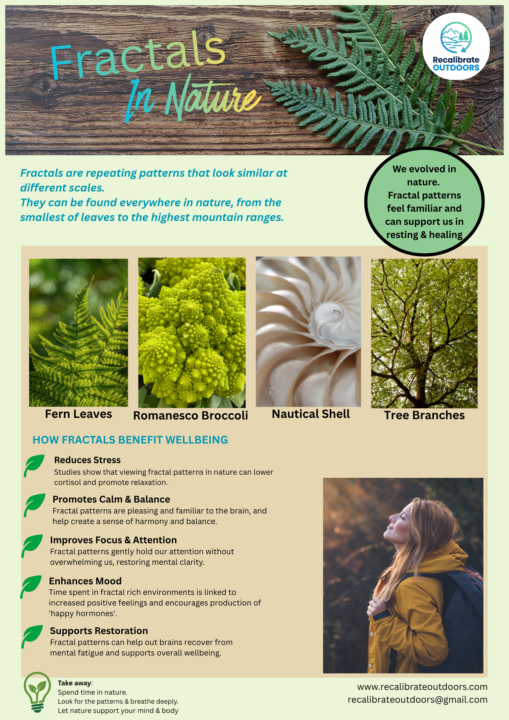 Fractals in Nature for wellbeing