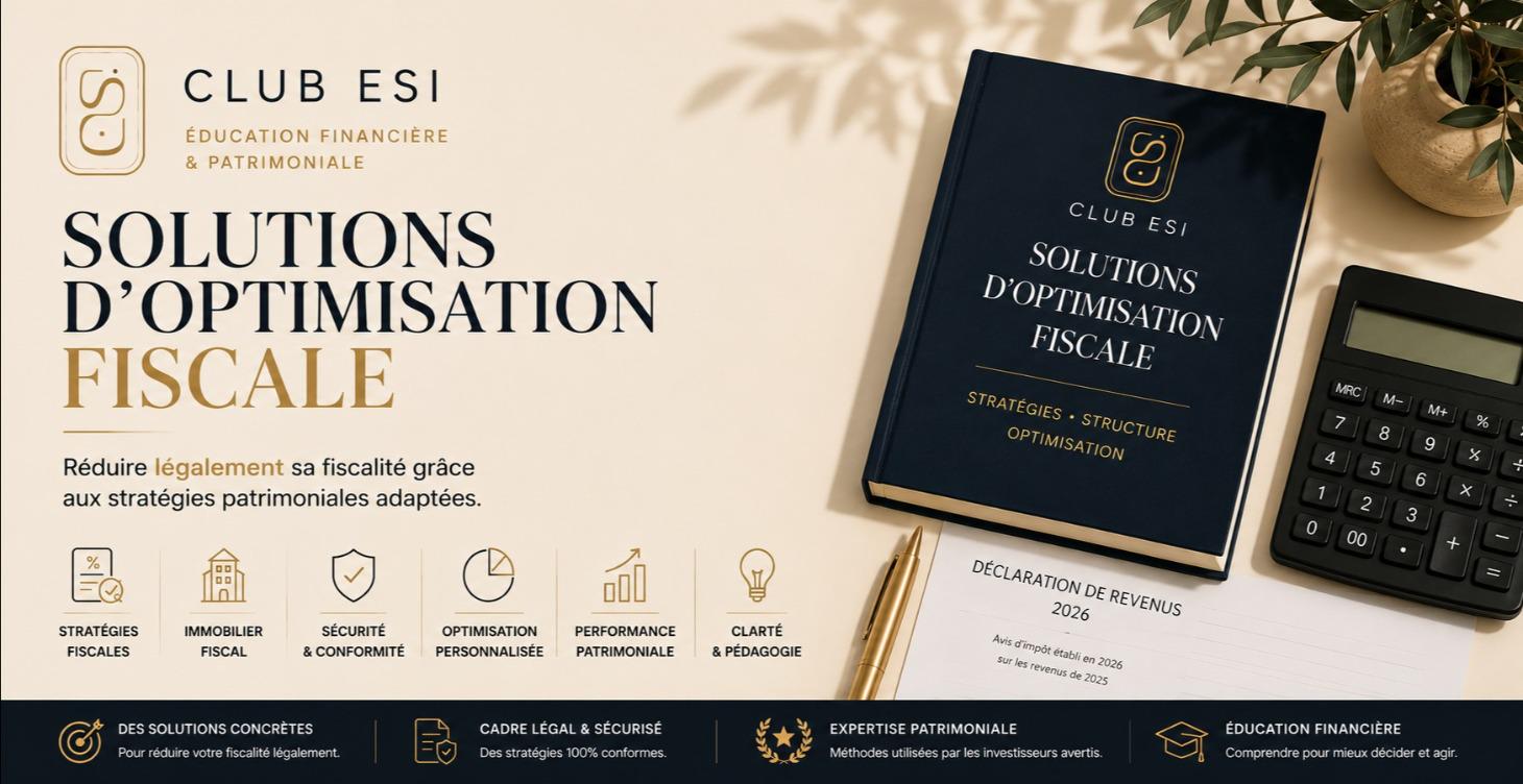 Les solutions d'optimisation Fiscale