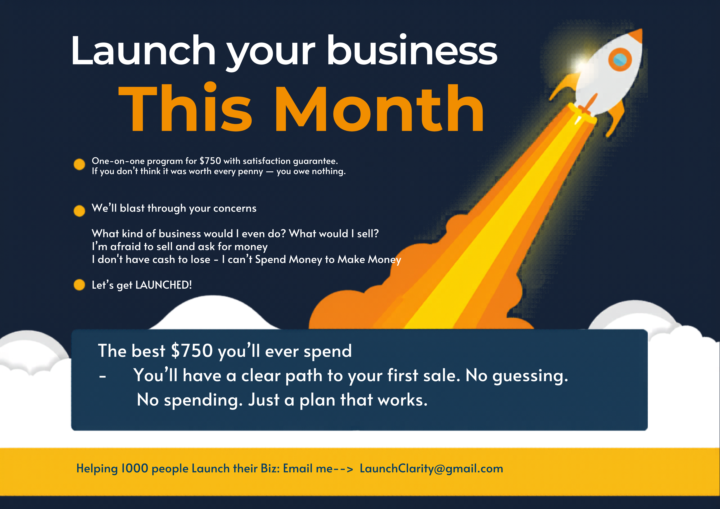 Launch your biz This Month! 