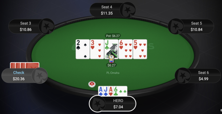 Single raised pot: Turn AA into a bluff OTR