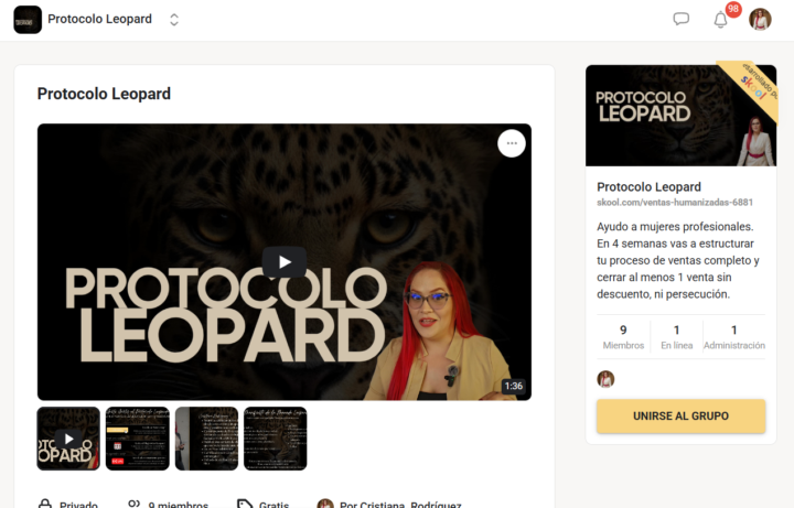 💰Facturación $0  / 👥De 0 a 8 Miembros  / Comunidad: Protocolo Leopard