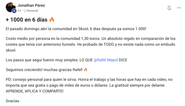 🔥 1.000 MIEMBROS EN 6 DÍAS - COSTE 1,30€/PERSONA