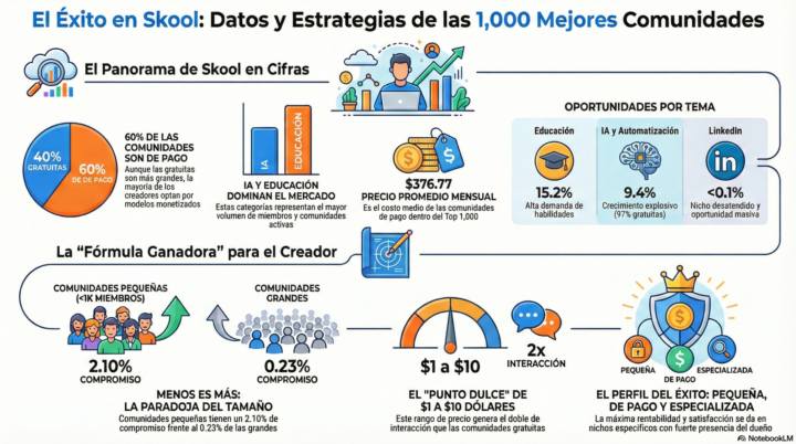 💹 Ecosistema de las 1.000 Principales Comunidades en Skool