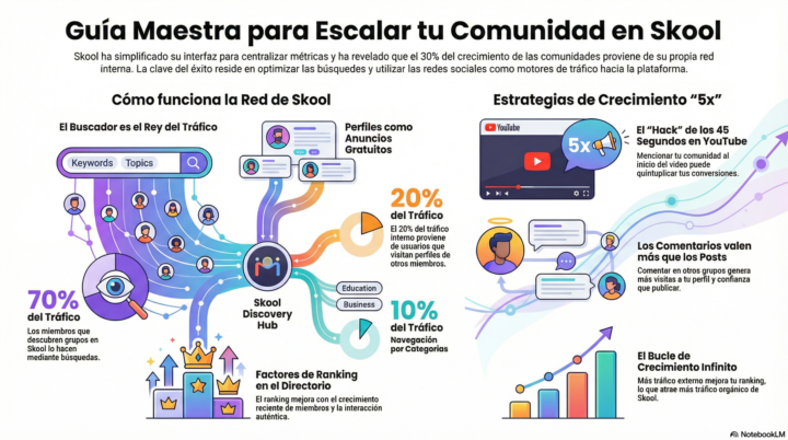 RESUMEN Skool News #47 - Estrategias de Crecimiento y Optimización en Skool