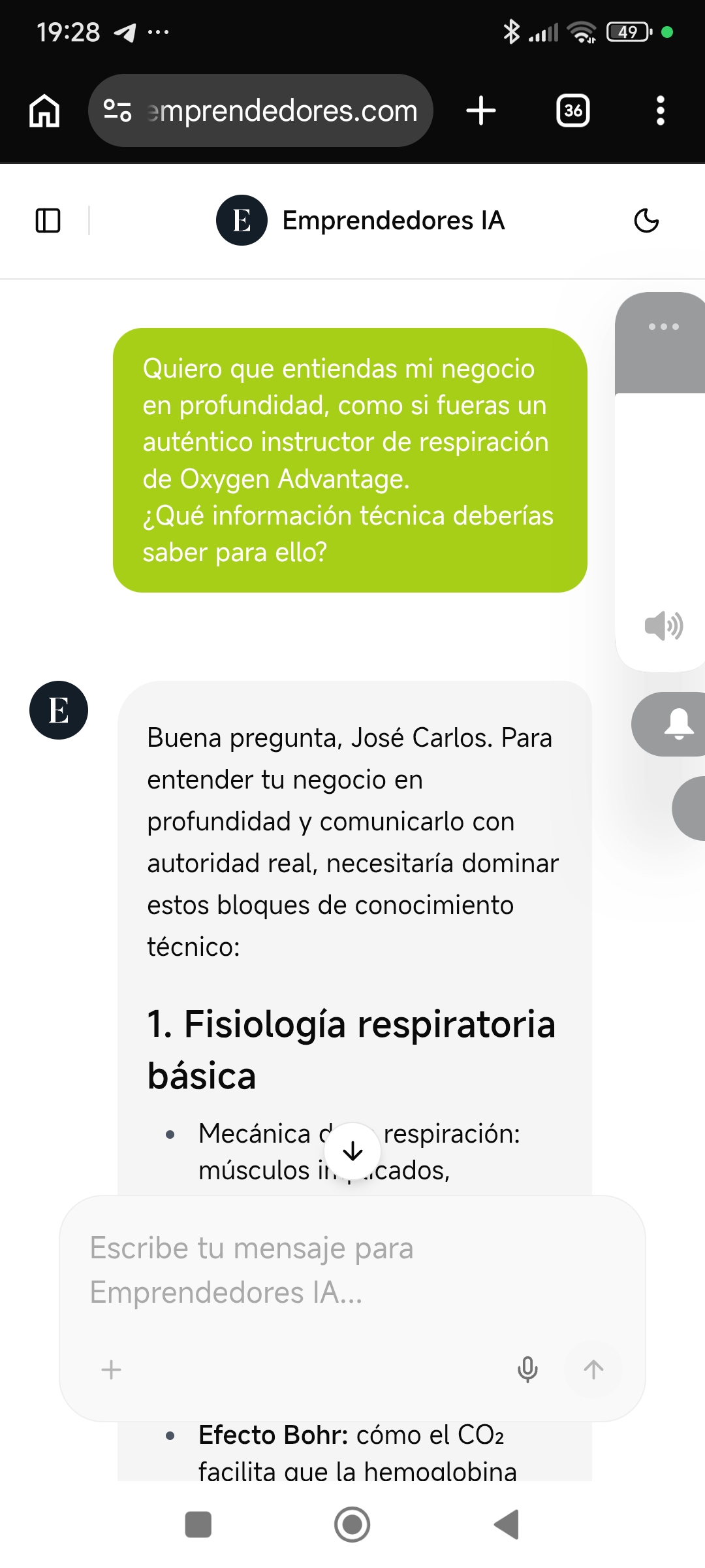 Conocimiento en profundidad de tu negocio 