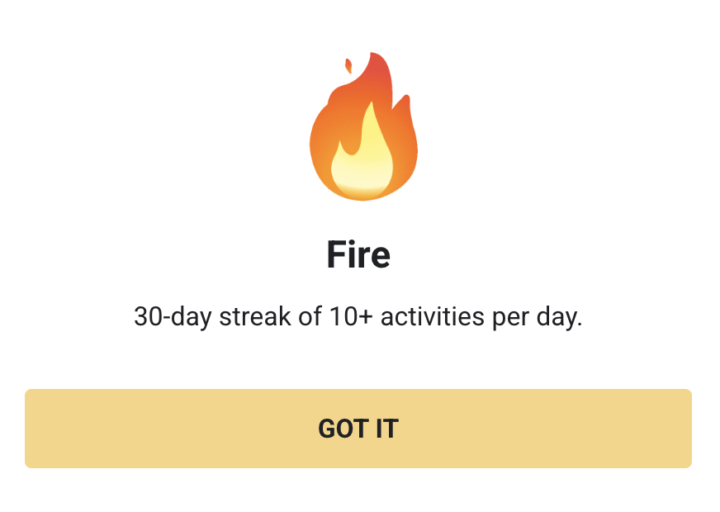 🔥Acabo de conseguir un fuego al lado de mi nombre!