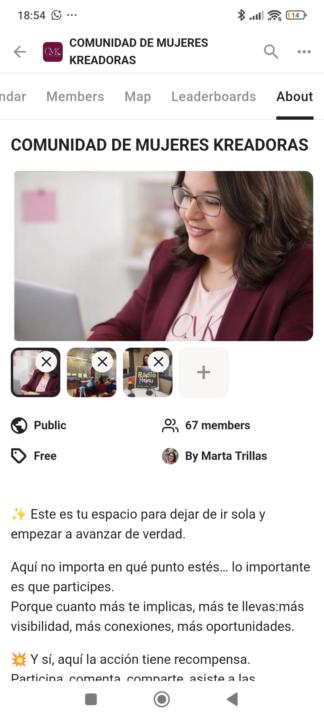 2520€ / 68 miembros (+44)/ comunidad mujeres kreadoras 