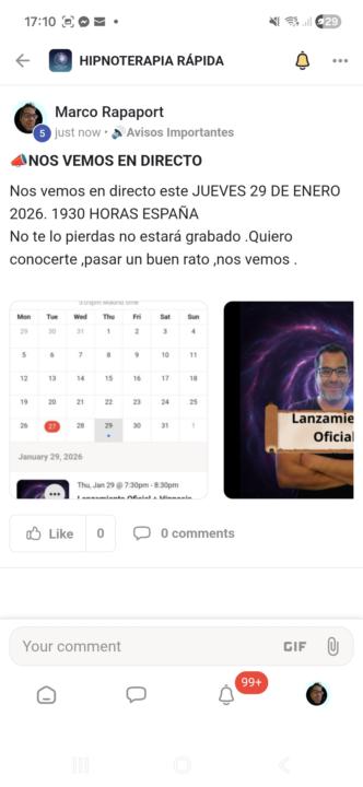 Este jueves tendré mi primer directo 