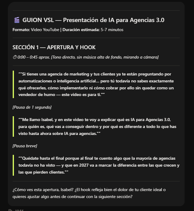 Mi primer guion de VSl