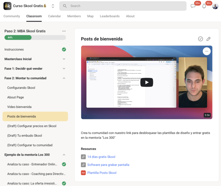 📝 Nuevo módulo: "Post de bienvenida"