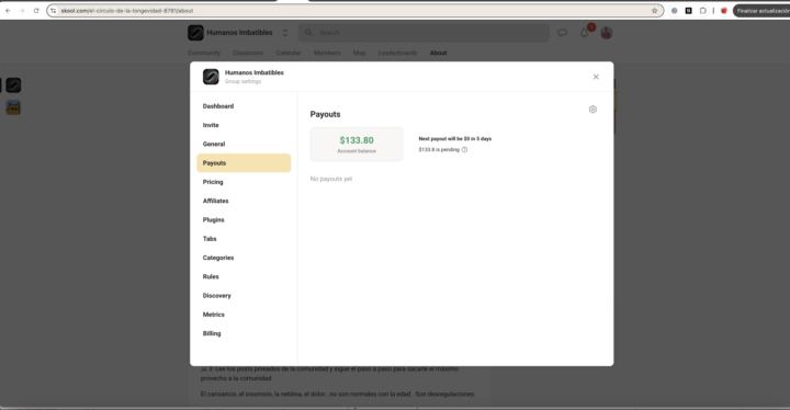 He facturado mis primeros 149€