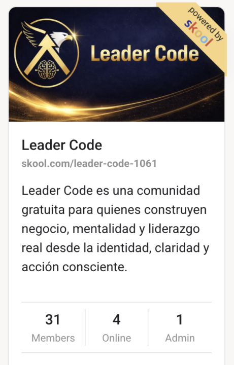 ✨ Ya somos 31 en Leader Code ✨
