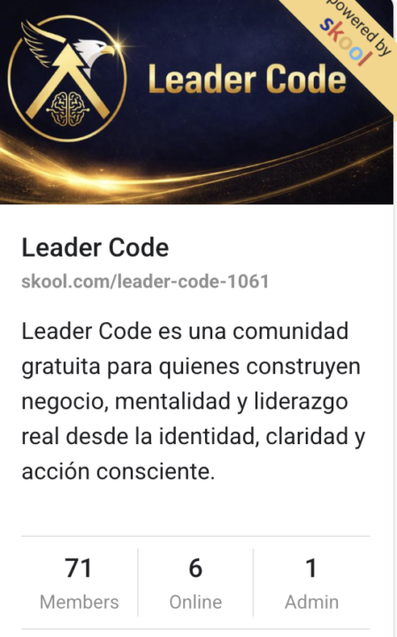 71 Miembros Leader Code✨ Algo se está moviendo… y se siente ✨