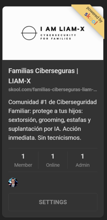 🚀 Ya pusimos la primera piedra: Familias Ciberseguras | LIAM-X