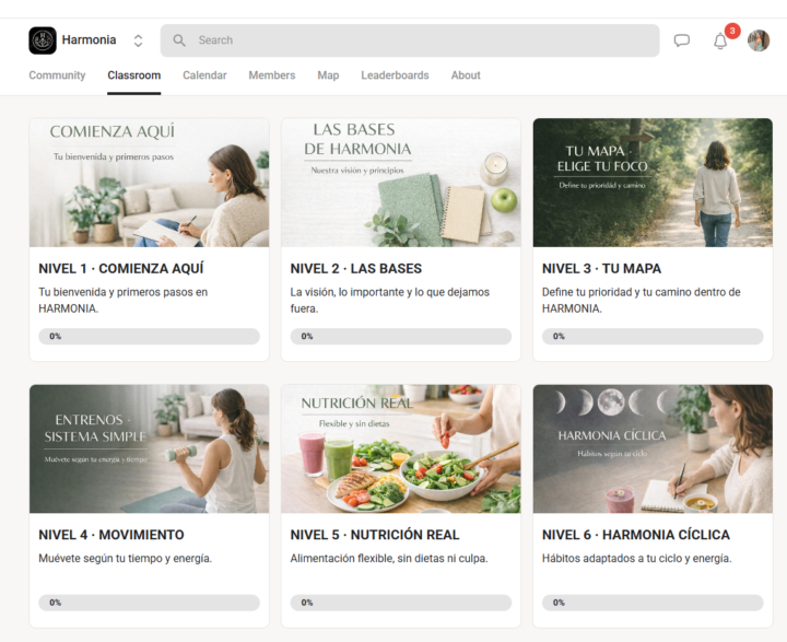 Mi comunidad HARMONIA ya va cogiendo forma 🎉